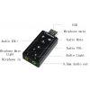 USB 2.0 AUDIO SOUND CARD EXTERNAL ADAPTER 3D VIRTUAL 7.1 CH Win7 64 Linux Mac OS